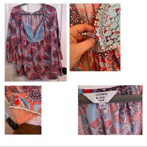Crown & Ivy Bohemian Tunic